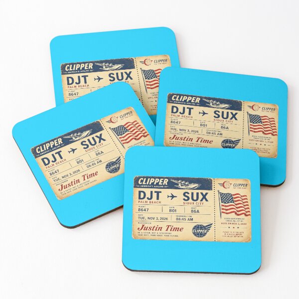 Item preview, ✈️ DJT → SUX Boarding Pass - LAST CALL FOR DEMOCRACY COLLECTION ✈️ - Vintage Classic Clipper - Passenger Juntin Time designed and sold by WheelieGdArt.