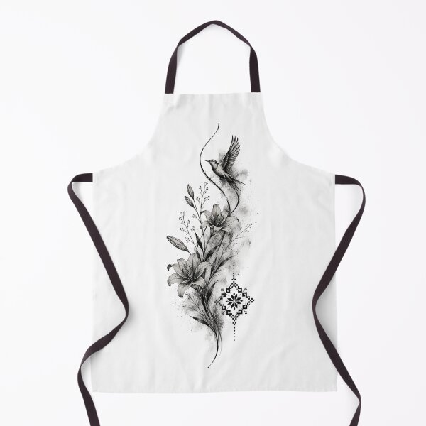 Item preview, Vintage Lily & Hummingbird Botanical Illustration designed and sold by PetalGarden.