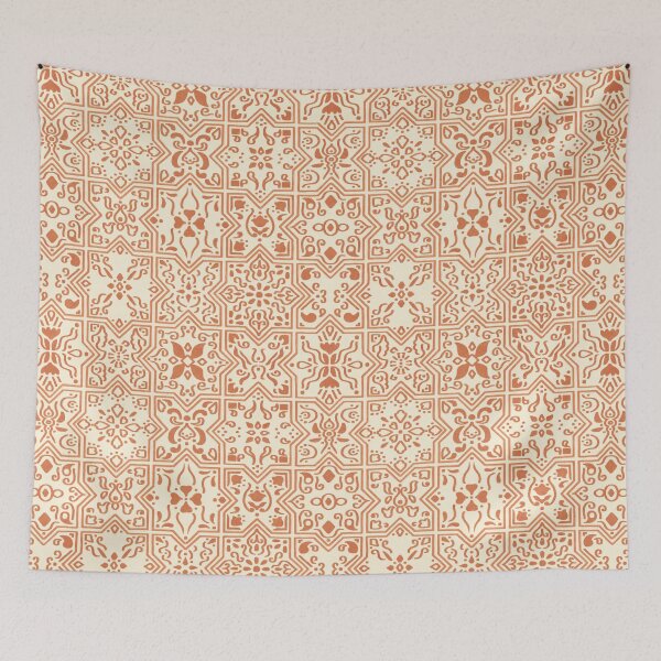 Item preview, Abstract Mediterranean Tiles - faf4e0 designed and sold by knitetgantt.