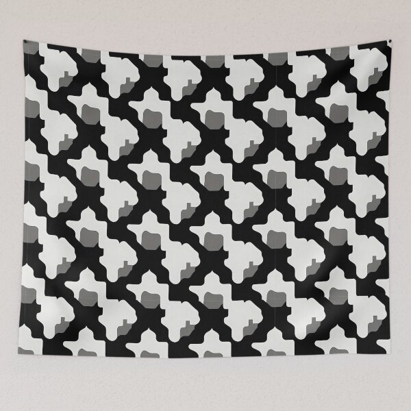 Item preview, Monochrome Lattice Quatrefoil designed and sold by BASED Originals.