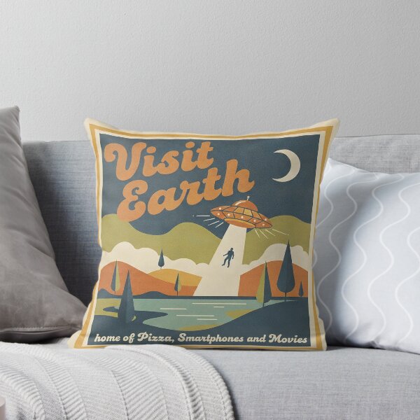 Item preview, Visit Earth – home of Pizza, Smartphones and Movies designed and sold by Infinity Beans.