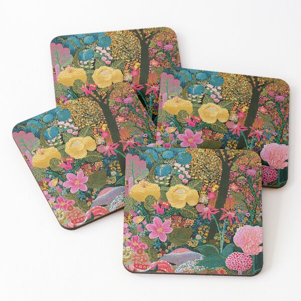 Item preview, Pink, Blue, Yellow and Green Wildflower Floral designed and sold by Neika Shimm Designs.
