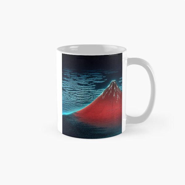 Item preview, Moonlight Glow Red Fuji | Neon Ukiyo-e Re:Mix | Japanese Art | Mount Fuji Metal designed and sold by vekotpu.