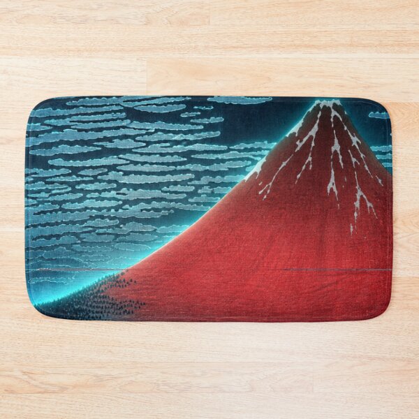 Item preview, Moonlight Glow Red Fuji | Neon Ukiyo-e Re:Mix | Japanese Art | Mount Fuji Metal designed and sold by vekotpu.