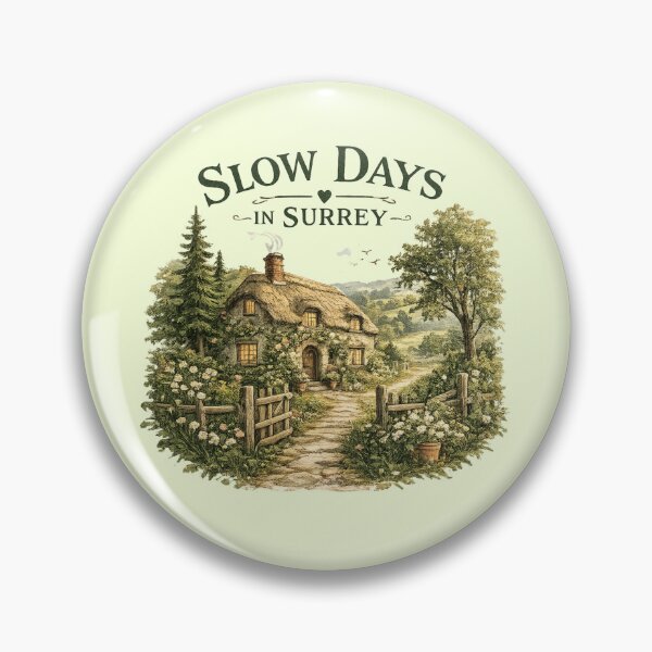 Item preview, Slow Days in Surrey Cottagecore Print – Cosy Countryside Wall Art designed and sold by ThatSurreyLife.