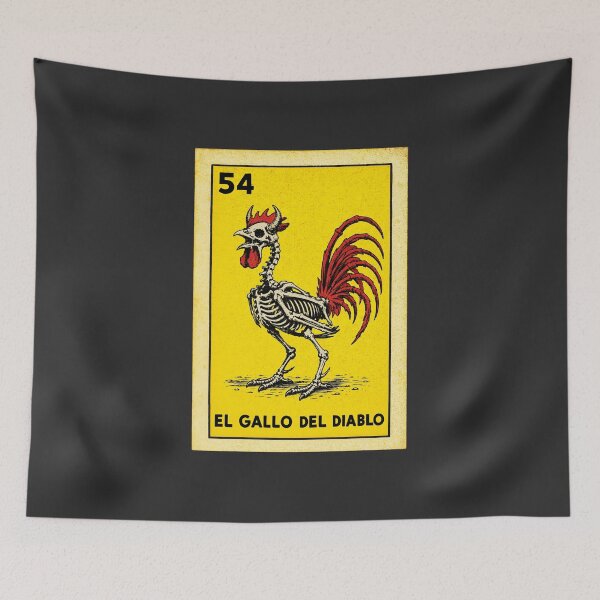 Item preview, Vintage Mexican Devil Chicken Loteria designed and sold by Kujo Dangerous Vintage.