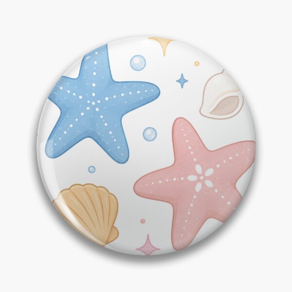 Item preview, Cute Pastel Starfish & Shells designed and sold by 0606PM.