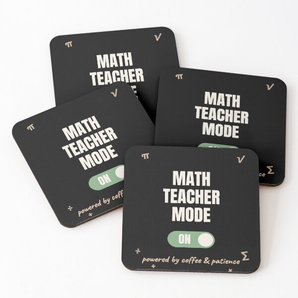 Item preview, Math Teacher Mode On Funny Teacher designed and sold by The Cozy Design Studio.