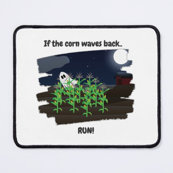 Item preview, If the Corn Waves Back Run Funny Halloween Ghost Corn Maze Fall Design designed and sold by DesignsbyDustin.
