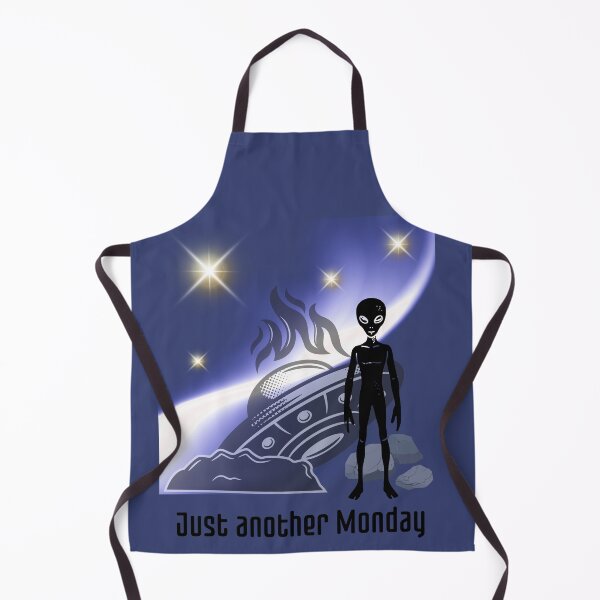 Item preview, Just Another Monday Funny Alien UFO Crash Spaceship designed and sold by AhmadAnnaPrints.