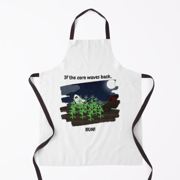 Item preview, If the Corn Waves Back Run Funny Halloween Ghost Corn Maze Fall Design designed and sold by DesignsbyDustin.