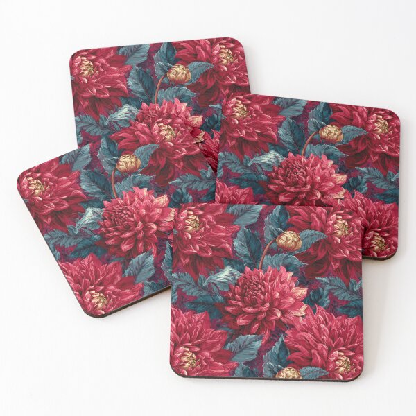 Item preview, Colorful Dahlias Floral  - Retro Flower Floral  - Anniversary Gifts For Mom designed and sold by RoyalStarsPatts.