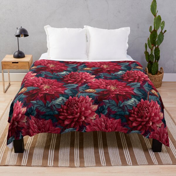 Item preview, Colorful Dahlias Floral - Retro Flower Floral - Anniversary Gifts For Mom designed and sold by RoyalStarsPatts.