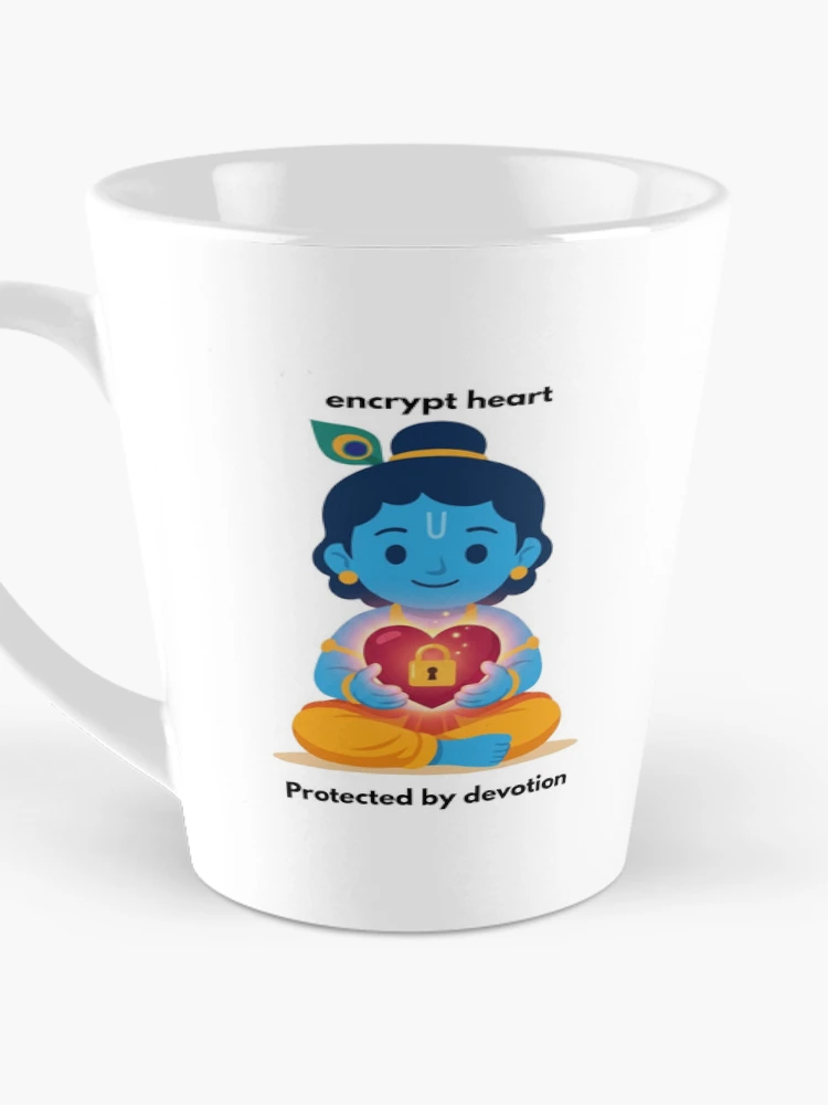 Thumbnail 3 of 4, Coffee Mug, Encrypt Heart | Cybersecurity Developer Sticker | Tech Humor designed and sold by BhaktiByte.