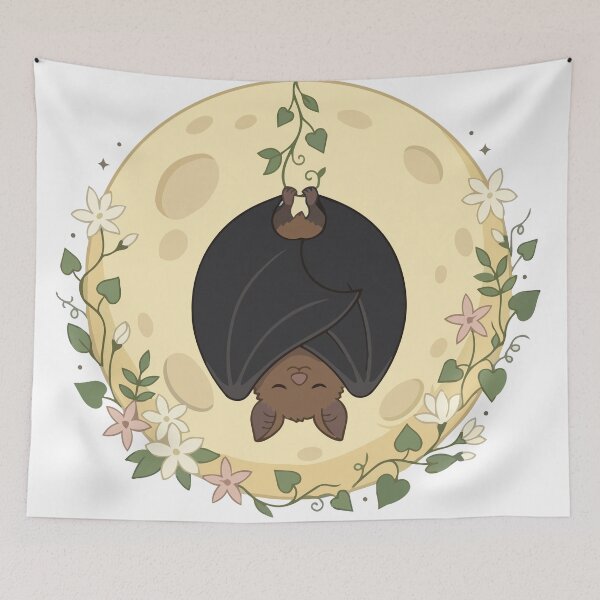 Item preview, Botanical Moon Fruit Bat Floral Sky Puppy designed and sold by Arc2020.