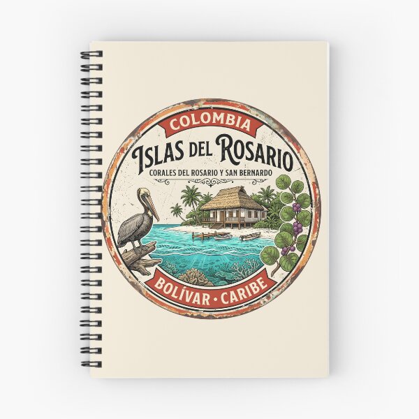 Item preview, Corales del Rosario Sticker — Vintage Caribbean Reef Conservation Badge designed and sold by ColombianaShop.