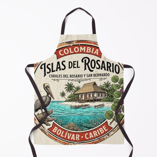 Item preview, Corales del Rosario Sticker — Vintage Caribbean Reef Conservation Badge designed and sold by ColombianaShop.