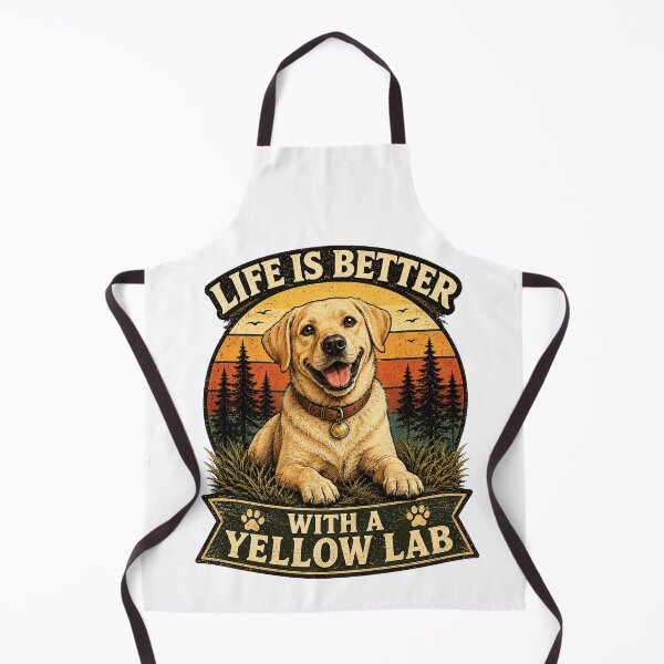 Item preview, Life Is Better With A Yellow Lab | Vintage Labrador Retriever Dog Lover T-Shirt designed and sold by Goodthingstree.
