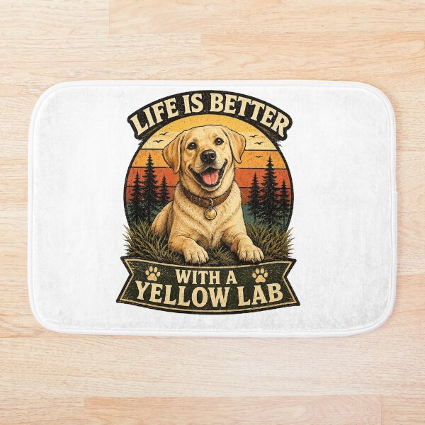 Item preview, La vida es mejor con un Labrador Amarillo | Camiseta Vintage para Amantes de los Labradores designed and sold by Goodthingstree.