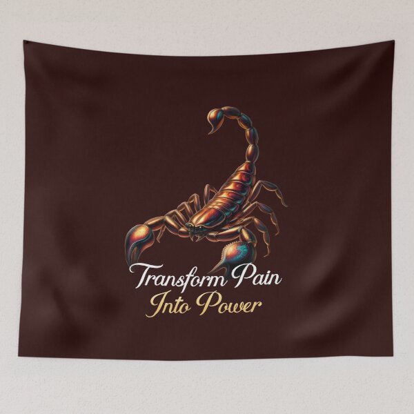 Item preview, Scorpio Into Power Realistic Scorpion Gold Dark Zodiac Art designed and sold by Zodiac Celestial Art.
