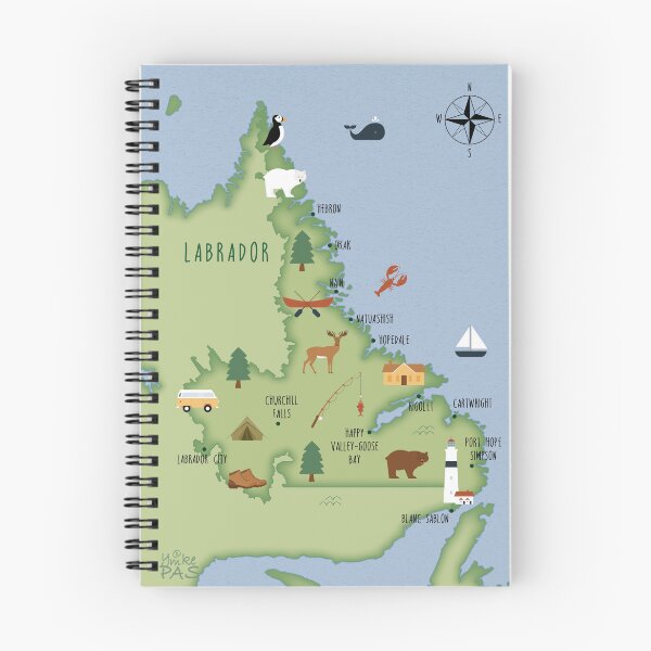Item preview, Illustrated map of Labrador designed and sold by ymkesinfogr.