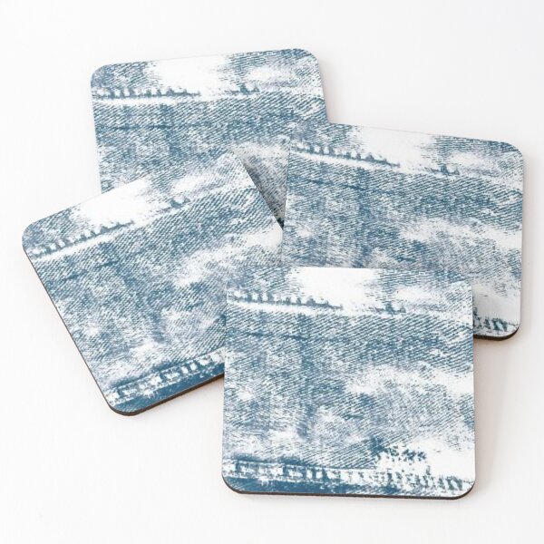 Item preview, Vintage Indigo Blue Engraving Grunge - Aesthetic Denim Texture Art designed and sold by LYAN-STORE.