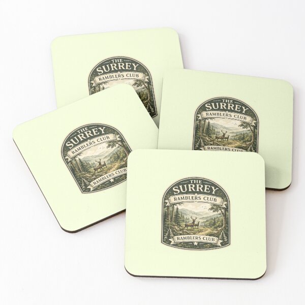 Item preview, The Surrey Ramblers Club Vintage Hiking Print designed and sold by ThatSurreyLife.