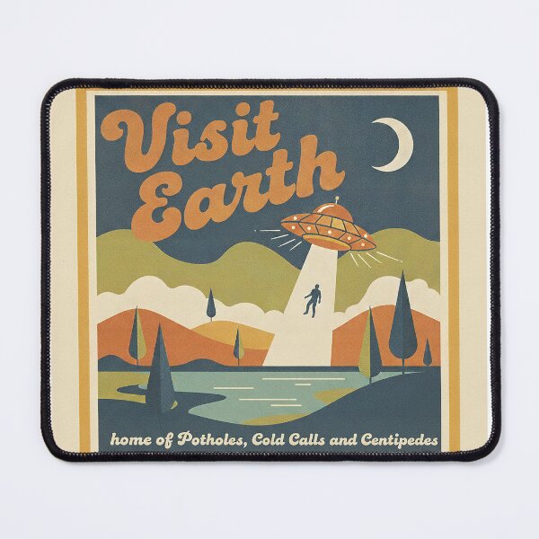 Item preview, Visit Earth – home of Potholes, Cold Calls and Centipedes designed and sold by Infinity Beans.