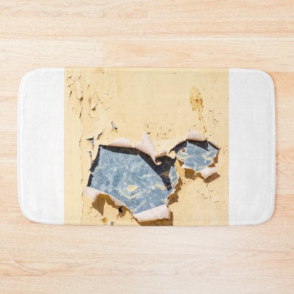 Item preview, Peeling Yellow Wall With Exposed Dark Plaster And Weathered Paint Texture designed and sold by Nmallia.
