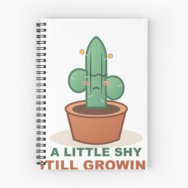 Item preview, A Little Shy, Still Growing – Cute Cactus designed and sold by FlamoArt.