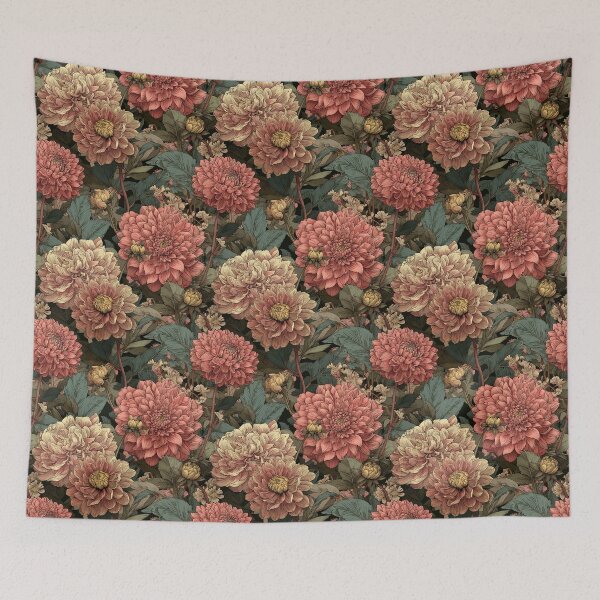 Item preview, Bold Dahlias Texture - Tropical Flower Pattern  - Baby Shower Gifts designed and sold by RoyalStarsPatts.