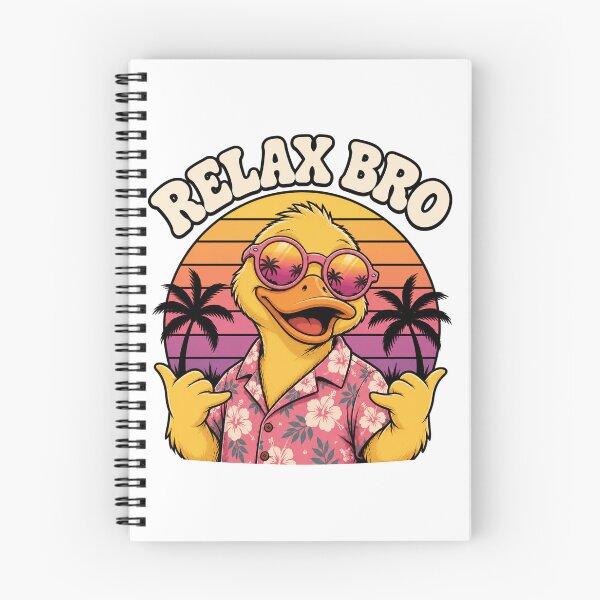 Item preview, Relax Bro Funny Summer Duck Vacation Gift for Beach Lovers designed and sold by the-dovlat.
