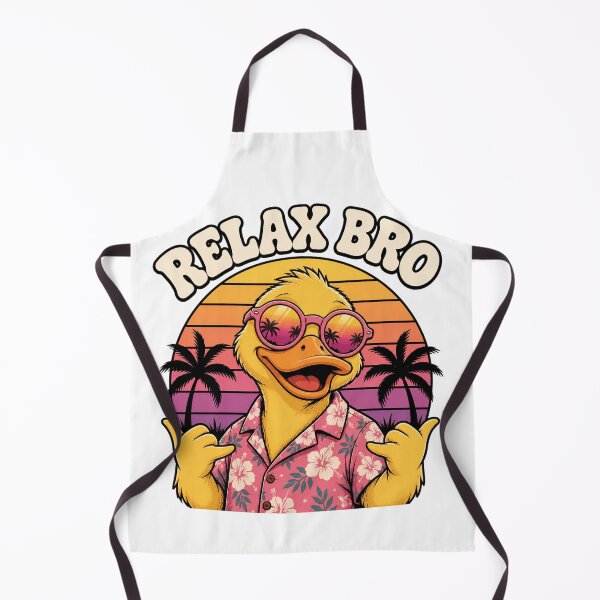 Item preview, Relax Bro Funny Summer Duck Vacation Gift for Beach Lovers designed and sold by the-dovlat.