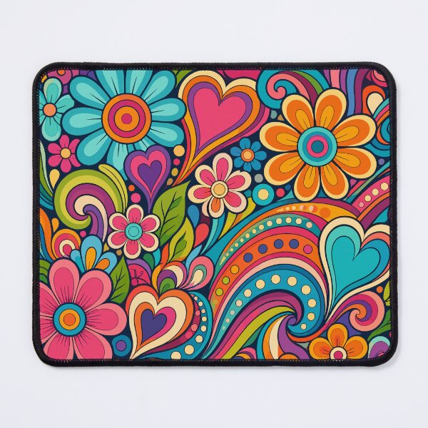 Item preview, Groovy 70s Retro Floral Pattern – Colorful Psychedelic Hippie Art designed and sold by Far Out Goods.