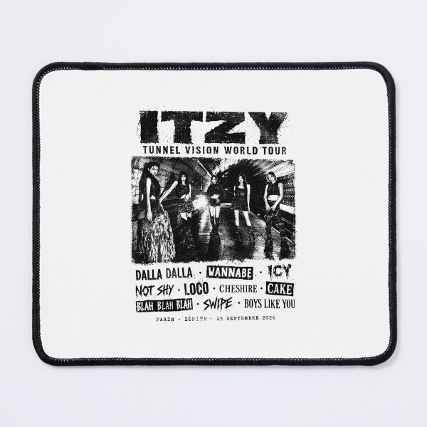 Item preview, ITZY Tunnel Vision World Tour Paris 2026 Vintage Concert Graphic designed and sold by ajifujpost.