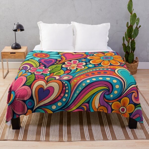 Item preview, Groovy 70s Retro Floral Pattern – Colorful Psychedelic Hippie Art designed and sold by Far Out Goods.
