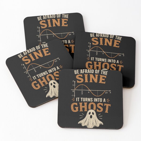Item preview, Sine Ghost halloween nerdy joke designed and sold by Alpacatata.