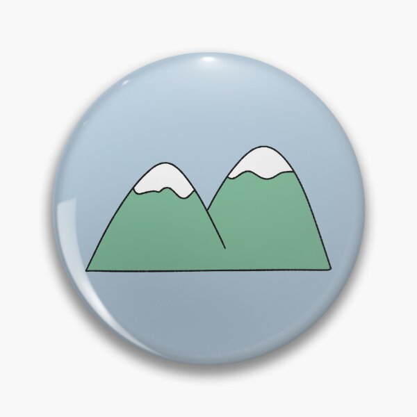 Item preview, Simple Green Snowy Mountain Peaks designed and sold by ubborn.