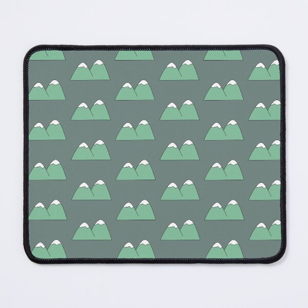 Item preview, Simple Green Snowy Mountain Peaks designed and sold by ubborn.