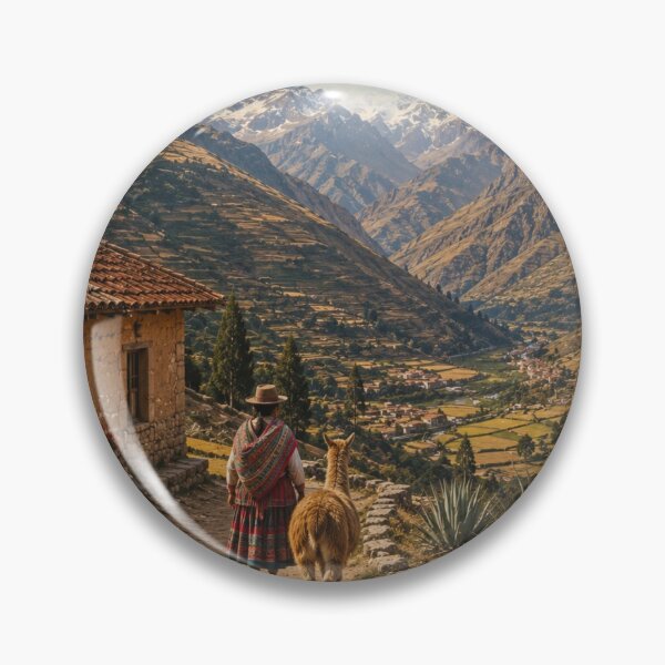 Item preview, Peru Highland Valley travel poster  designed and sold by Tienda-Vane.