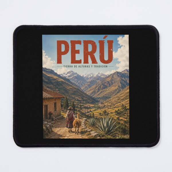 Item preview, Peru Highland Valley travel poster designed and sold by Tienda-Vane.