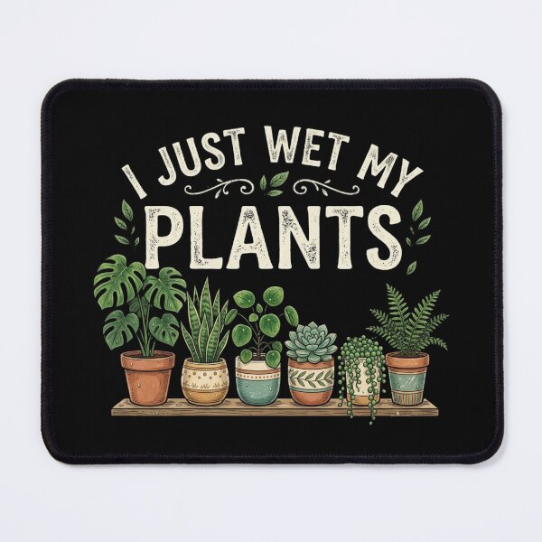 Item preview, I Just Wet My Plants Funny Retro Vintage Houseplant Lover T-Shirt designed and sold by PACS0011.
