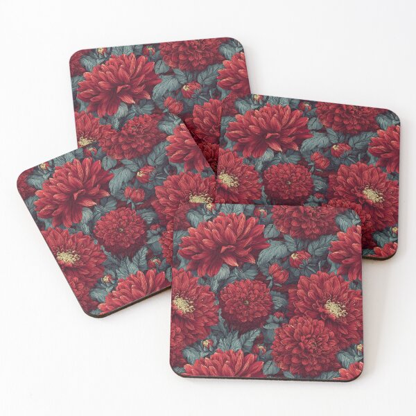 Item preview, Unique Dahlias Floral  - Flower Garden Pattern  - Baptism Gifts designed and sold by RoyalStarsPatts.