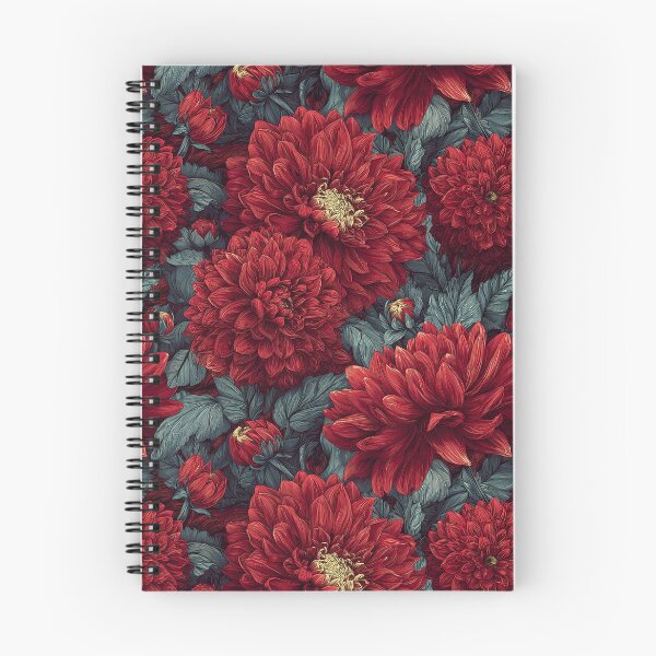 Item preview, Unique Dahlias Floral  - Flower Garden Pattern  - Baptism Gifts designed and sold by RoyalStarsPatts.