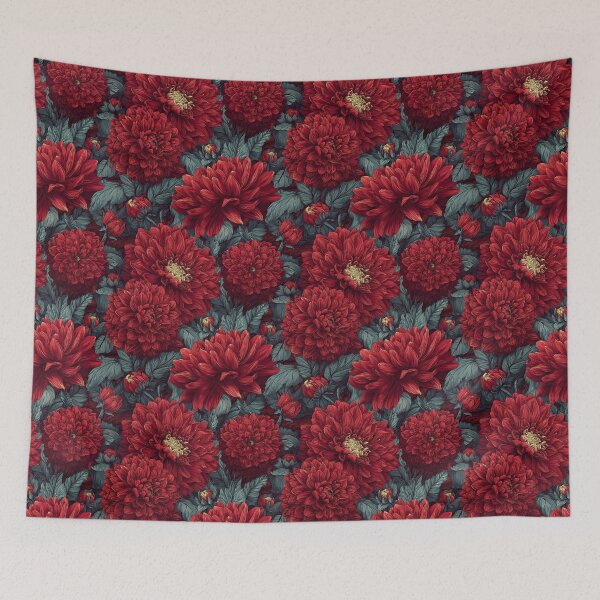 Item preview, Unique Dahlias Floral  - Flower Garden Pattern  - Baptism Gifts designed and sold by RoyalStarsPatts.