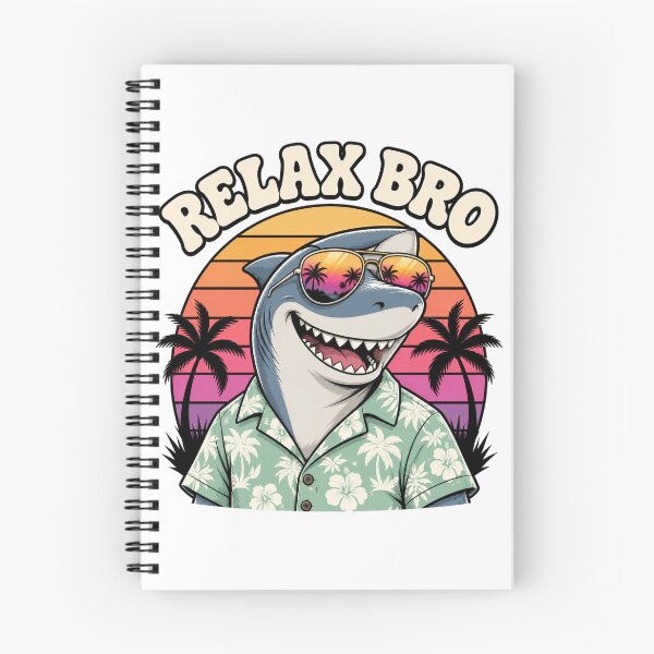 Item preview, Relax Bro Cool Shark Hawaiian Shirt Beach Vacation Gift designed and sold by the-dovlat.