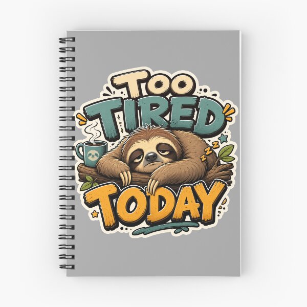 Item preview, Too Tired Sloth Coffee Vibes designed and sold by PixoNest.