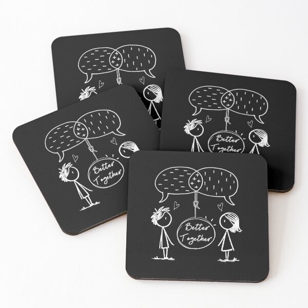 Item preview, Better Together | Positive Communication Minimalist Line Art for Mental Health designed and sold by waikibi ⭐⭐⭐⭐⭐.