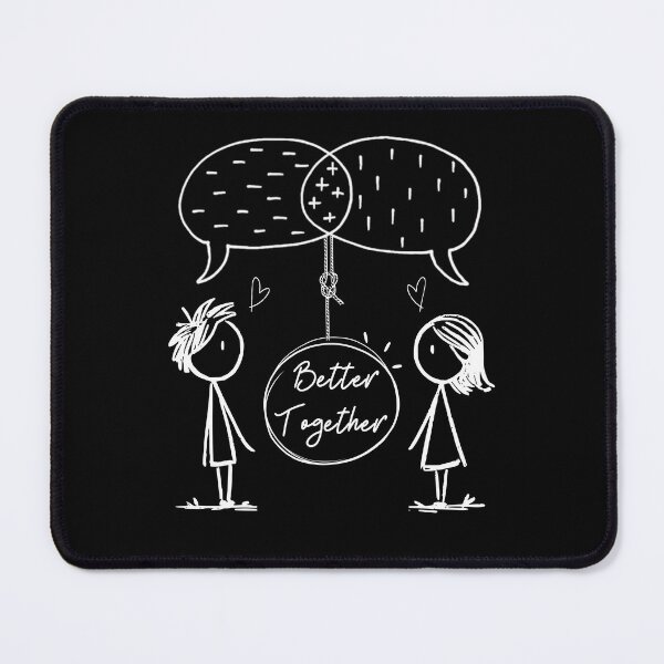 Item preview, Better Together | Positive Communication Minimalist Line Art for Mental Health designed and sold by waikibi ⭐⭐⭐⭐⭐.
