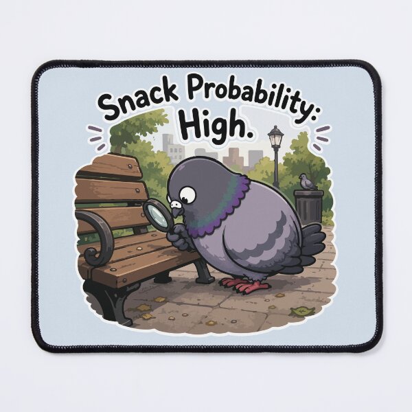 Item preview, Snack Probability High Funny Pigeon Detective Bird Meme Sticker designed and sold by SimplePoDesign.